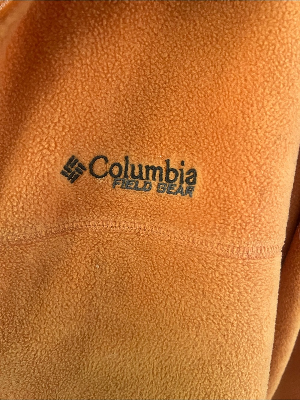 Columbia Orange Fleece Pullover with Dark Logo - Picture 2 of 4